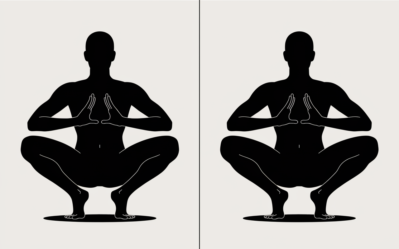 Squat au poids du corps erreurs et corrections visuelles