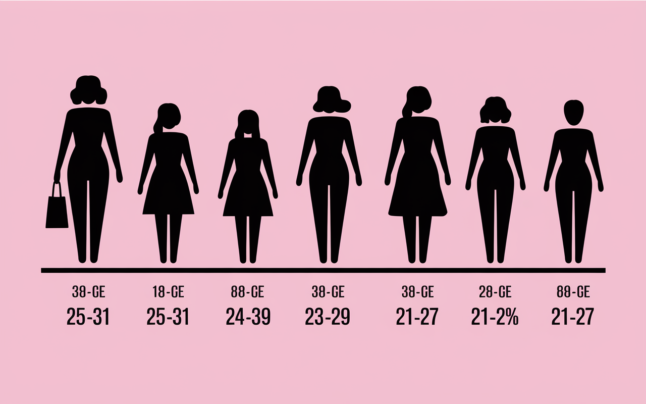 Graphique taux masse musculaire femme age
