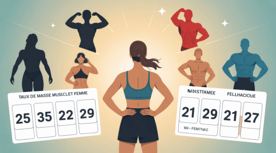 Taux de masse musculaire femme, IMM, repères âge