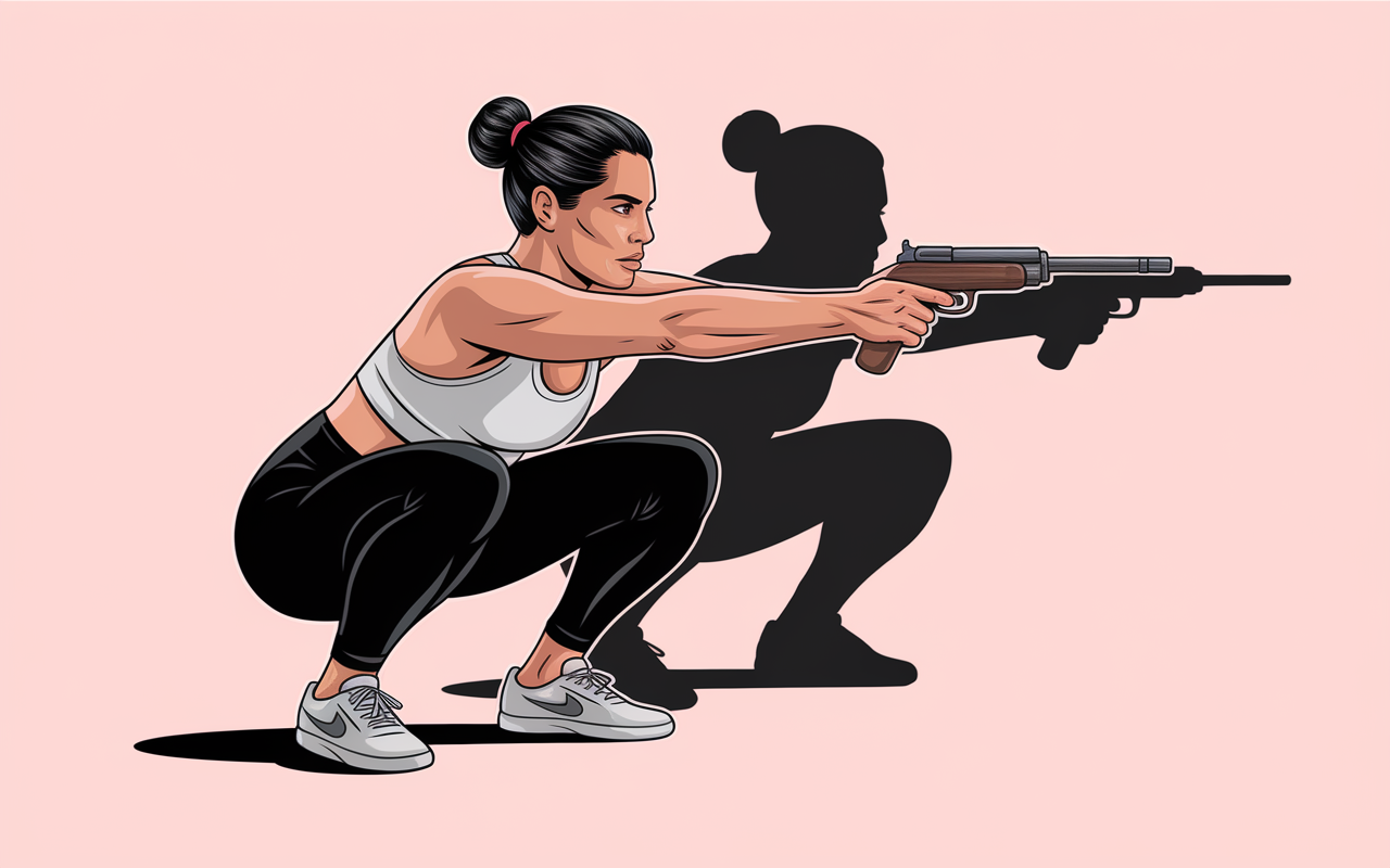 Illustration posture correcte pistol squat