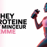 silhouette sportive femme avec shaker whey proteine et haltere