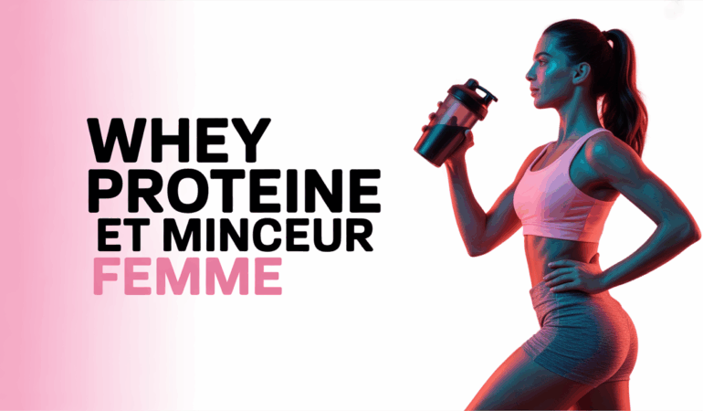 silhouette sportive femme avec shaker whey proteine et haltere