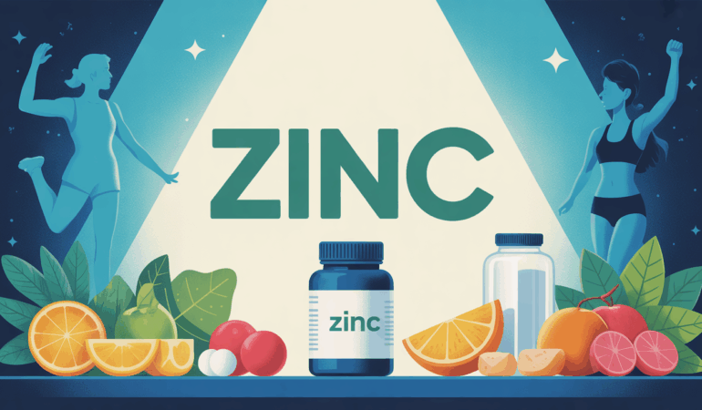 Zinc boite complement et silhouettes sportives sur table