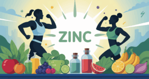 zinc nutrition sportive sur table avec compléments