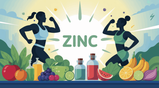 zinc nutrition sportive sur table avec compléments