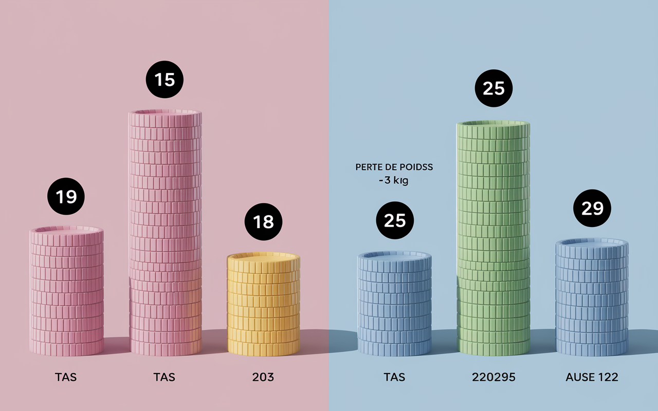 Tableau graphique graines minceur perte de poids 2 kg 3 semaines