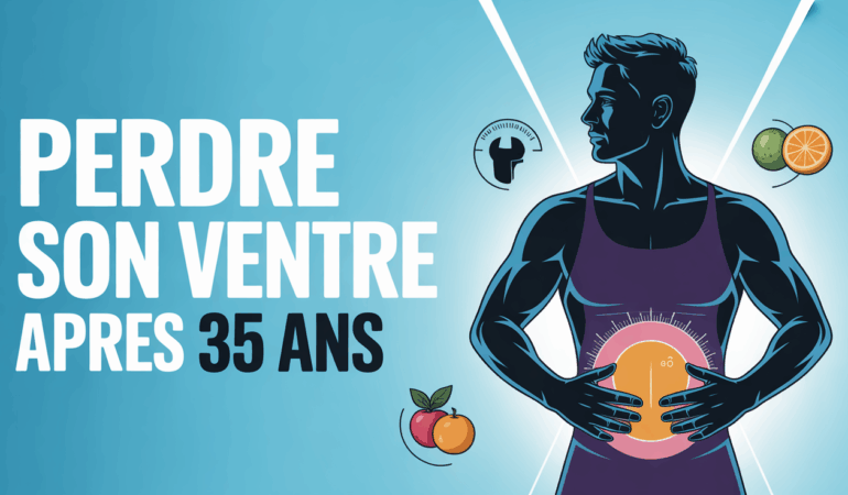 Homme en sport profil ventre plat nutrition sportive
