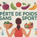 perte de poids sans sport table cuisine carnet balance fruits legumes