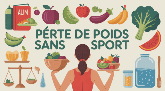 perte de poids sans sport table cuisine carnet balance fruits legumes