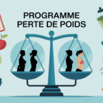 Illustration programme perte de poids balance morphotypes