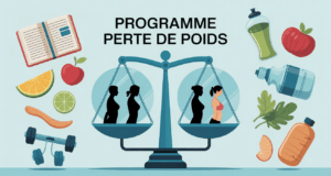 Illustration programme perte de poids balance morphotypes