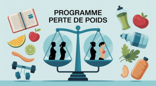 Illustration programme perte de poids balance morphotypes