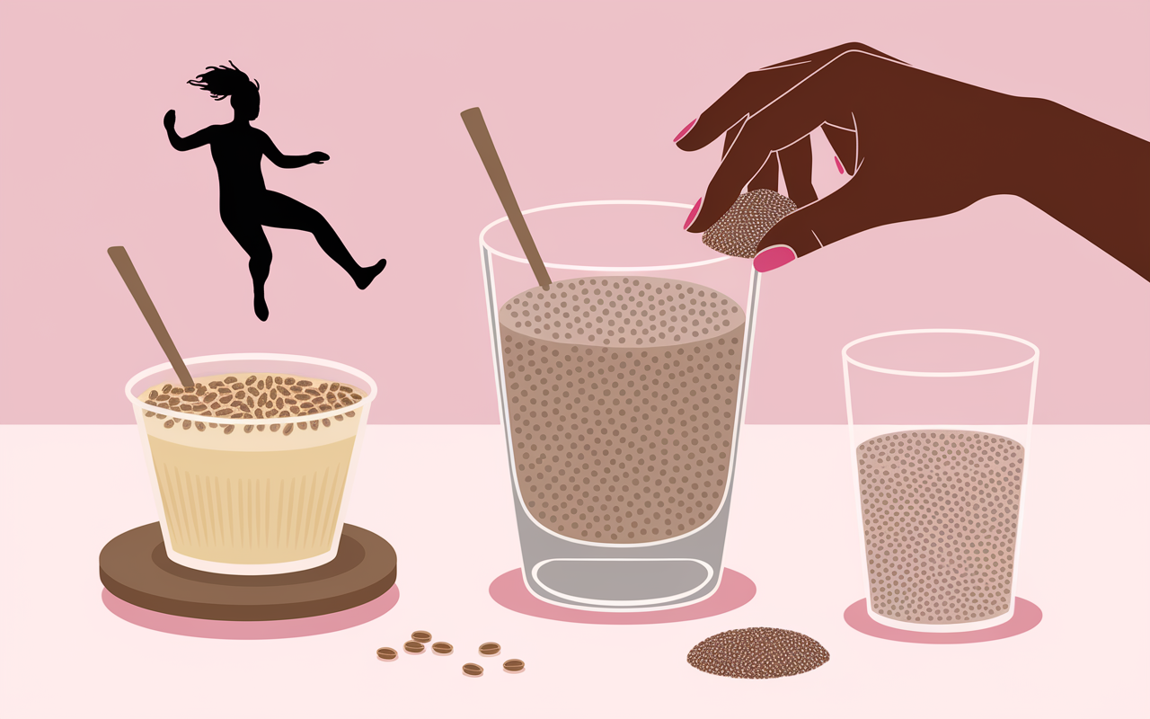 Pudding chia graines minceur yaourt et boisson énergie