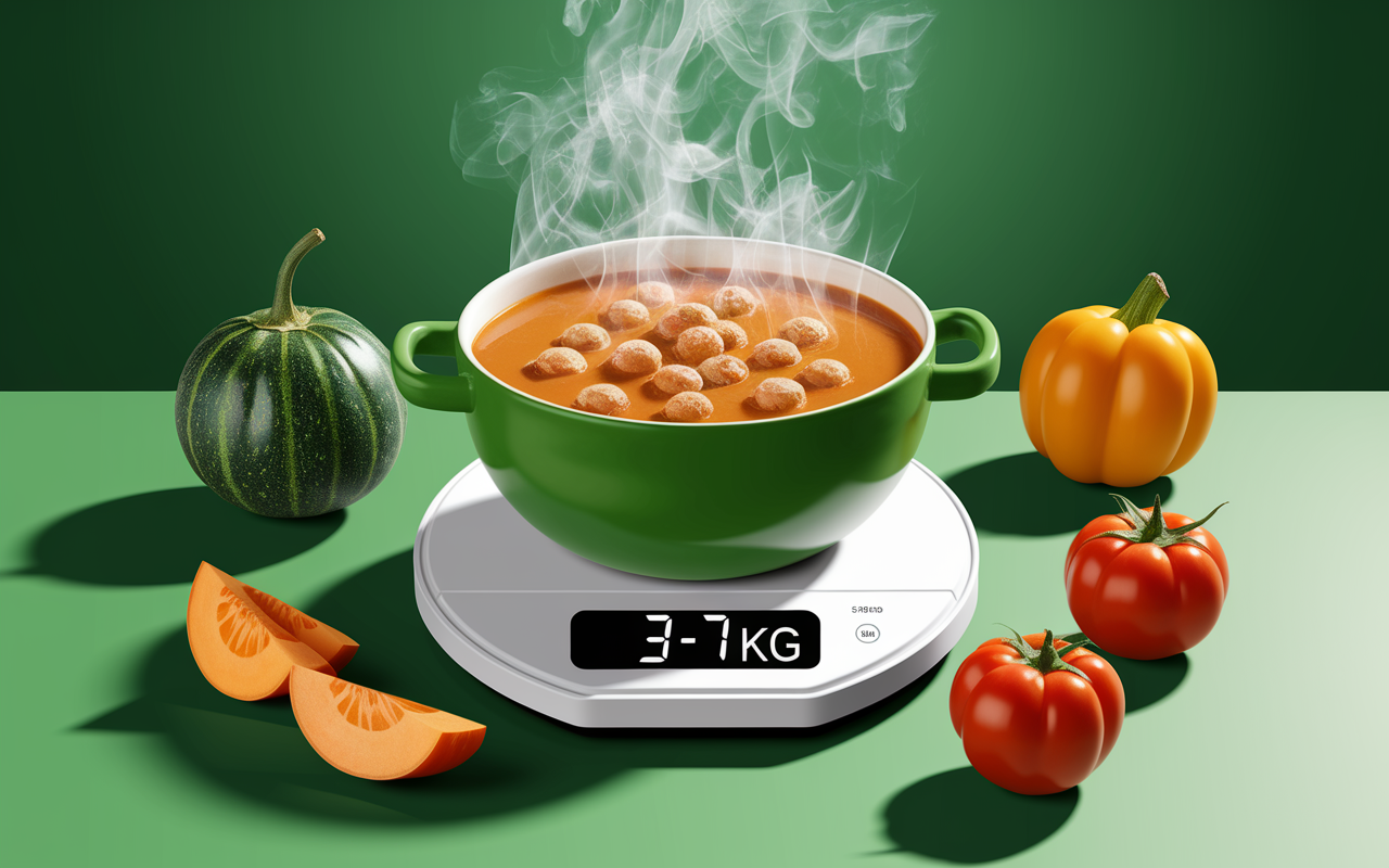 Bol de soupe aux choux regime et balance cuisine