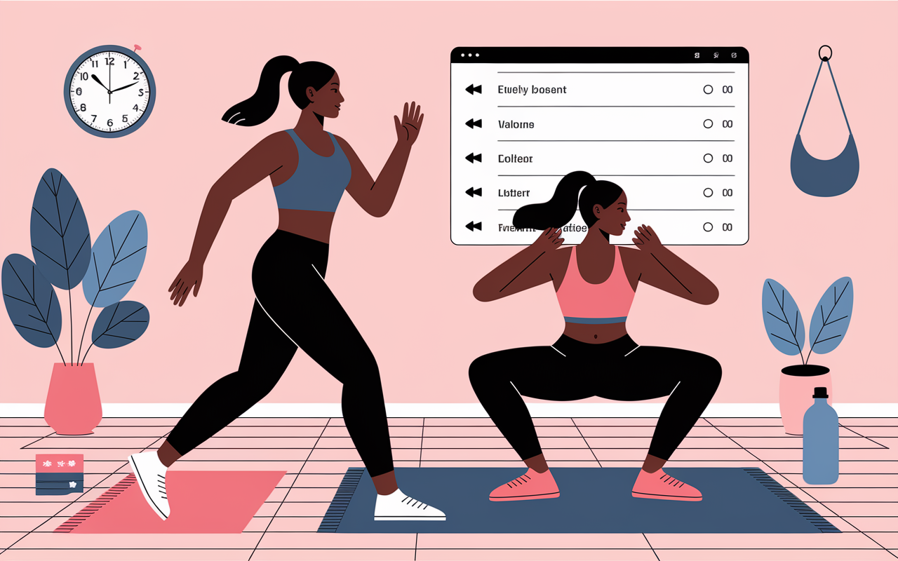 silhouettes sport maison motivation perte de poids