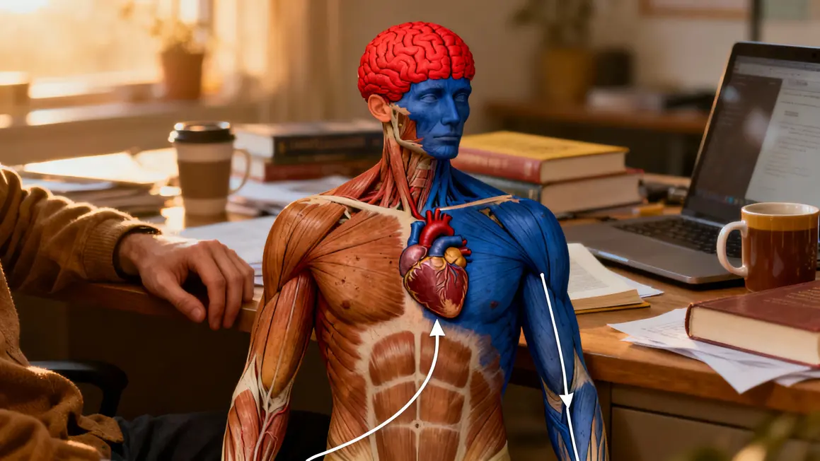 Caféine action corps humain cerveau cœur muscles