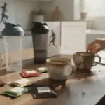 Caféine effets sportifs sur corps humain table moderne