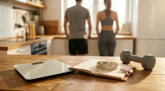 Balance moderne et outils mensurations recomposition