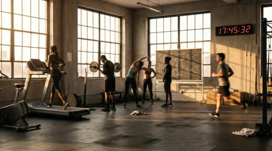 gymnase moderne sportifs entrainement preparation physique