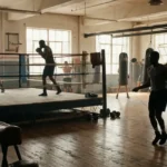 preparation physique boxe salle athlètes s'entraînent