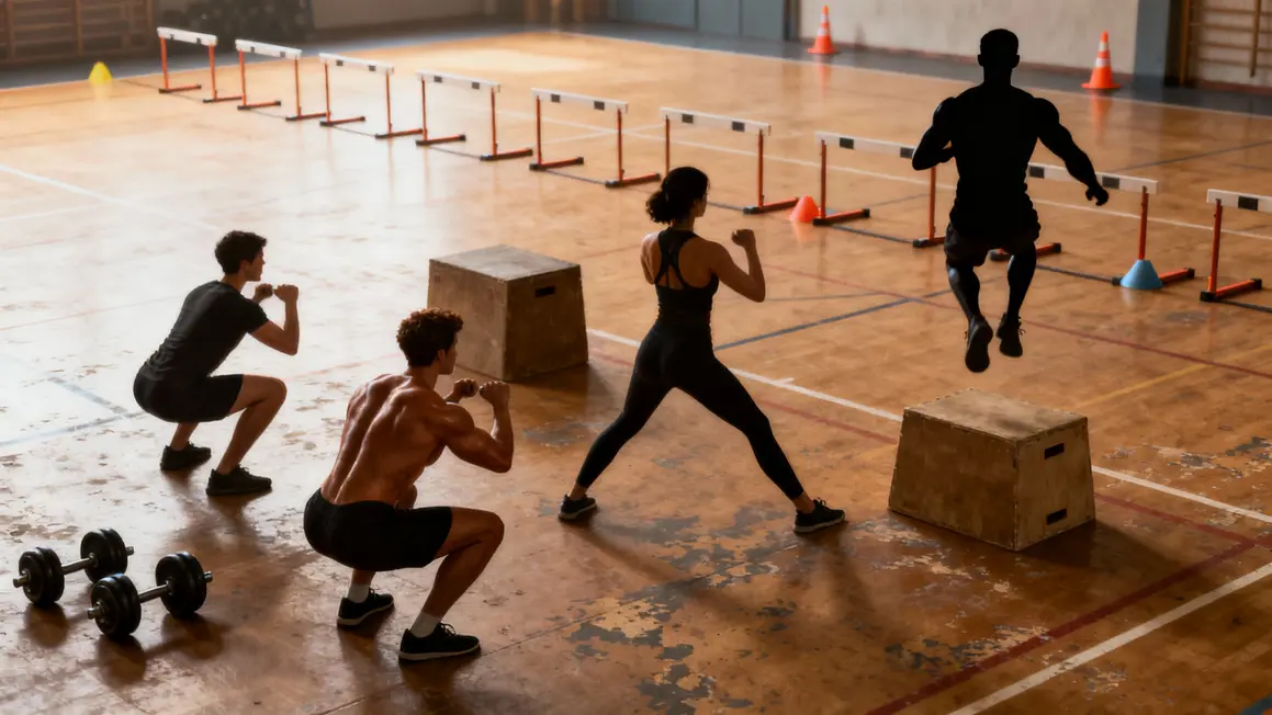 Exercices musculation jambe football squats fentes explosivité