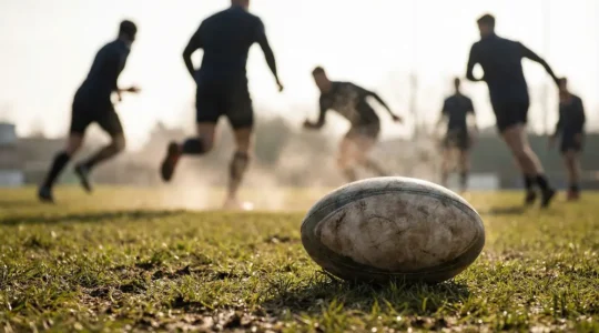 Ballon rugby musculation vitesse sur pelouse