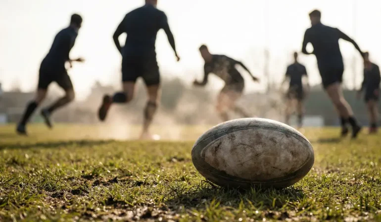 Ballon rugby musculation vitesse sur pelouse