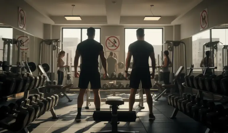 illustration produits dopants musculation silhouettes sport