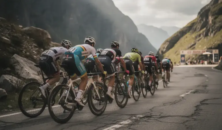 Cyclistes sur route du Tour de France, vigilance dopage