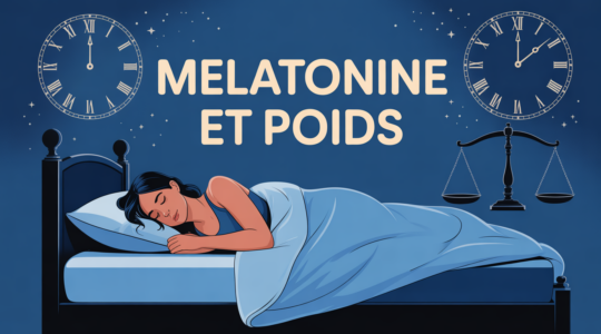 melatonine effets secondaires prise poids illustration balance sommeil
