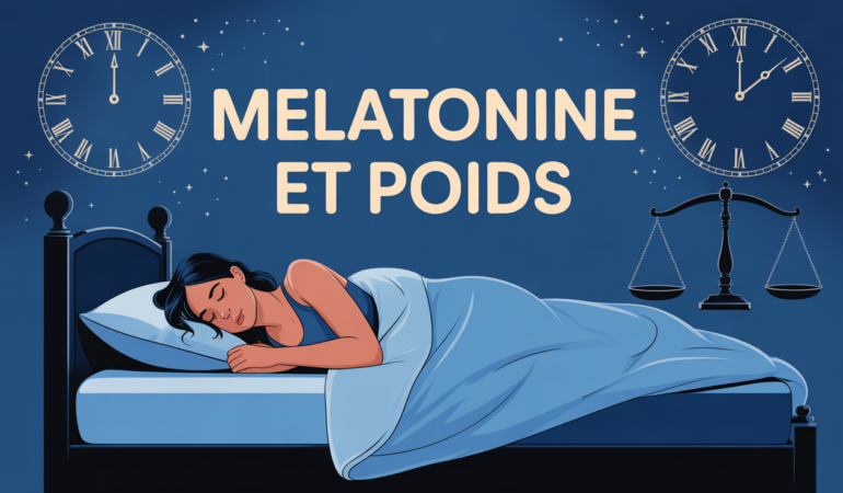 melatonine effets secondaires prise poids illustration balance sommeil