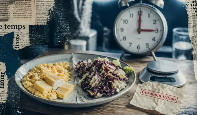 Les dangers de la chrononutrition : risques santé, régime hyperlipidique, réveil et assiette