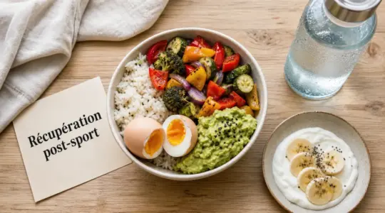 Que manger apres le sport : protéines, glucides et eau pour récupérer