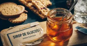 Sirop de glucose sante : index glycémique 99, pot ambré et étiquette