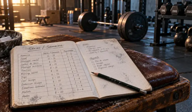 Combien de serie par muscle par semaine : repères séries/sem